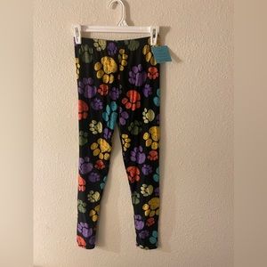 Paw print leggings OS